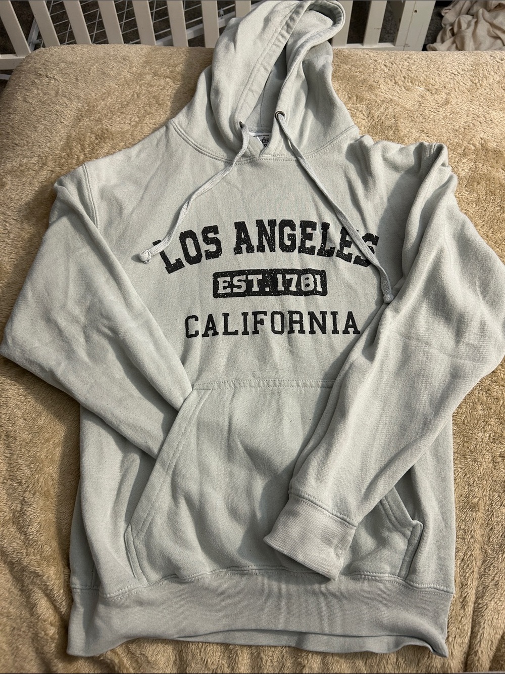 Los Angeles California Pullover Hoodie - Light Gray